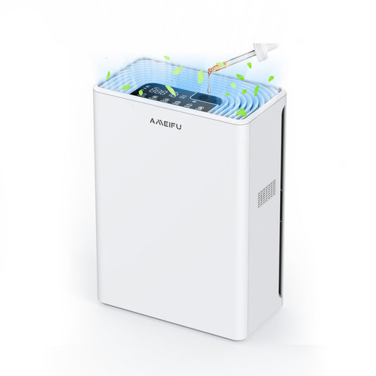 AMEIFU Air Purifiers for Home Large Room up to 2300sq.ft, H13 True Hepa Air Purifiers for Pets Hair, Dander, Smoke, Pollen, 3 Fan Speeds, 5 Timer Air Cleaner