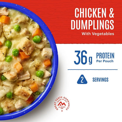 Mountain House Chicken & Dumplings | Freeze Dried Backpacking & Camping Food | 2 Servings