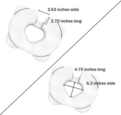 Kabooti Donut Seat Cushion, 3-in-1 Design with Center Cutout for Tailbone Pain, Sciatica and Hemorrhoids