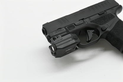 HiLight - Tactical P3XL - 300 Lumens Strobe Flashlight & Single (Green) Laser - Aircraft Grade Aluminum, Rechargeable USB Battery - Rail Mount Light & Precision Laser Class of IIIA, 5mW