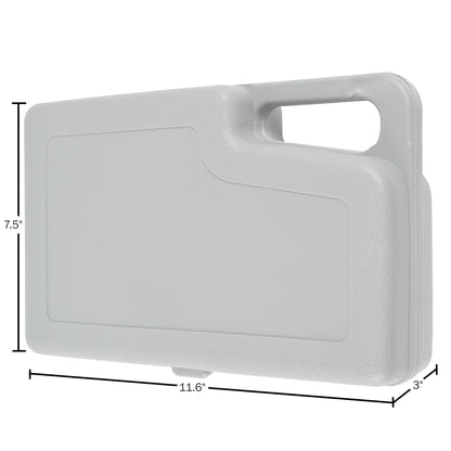 Roadside Emergency Car Kit - 30-Piece Road Trip Essentials Tool Set with Jumper Cables and Carrying Case for Car, Truck, or RV by Stalwart (Gray/Red)