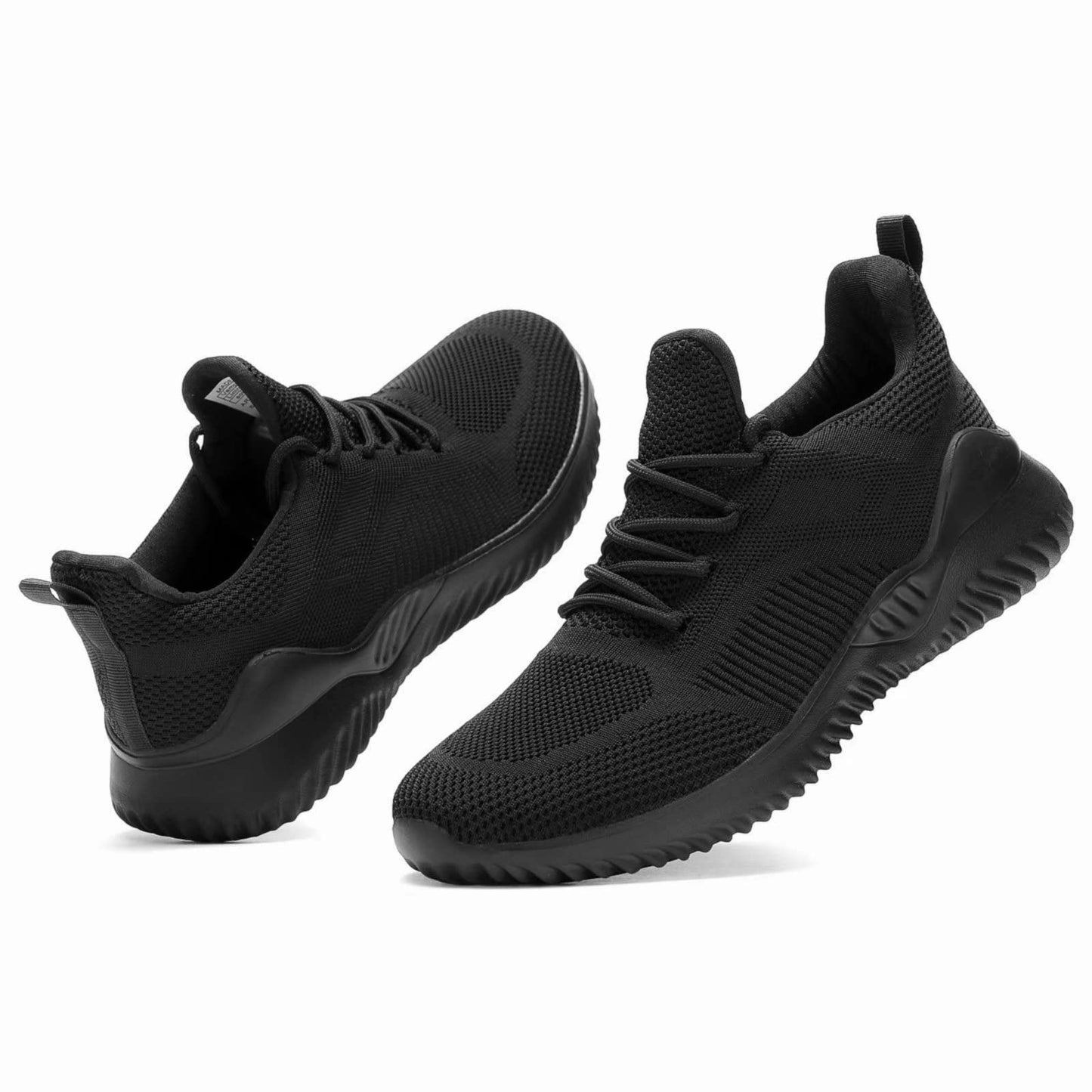 Kapsen Men's Non Slip Running Shoes Ultra Light Breathable Casual Walking Shoes Fashion Sneakers Mesh Workout Sports Shoes Full Black