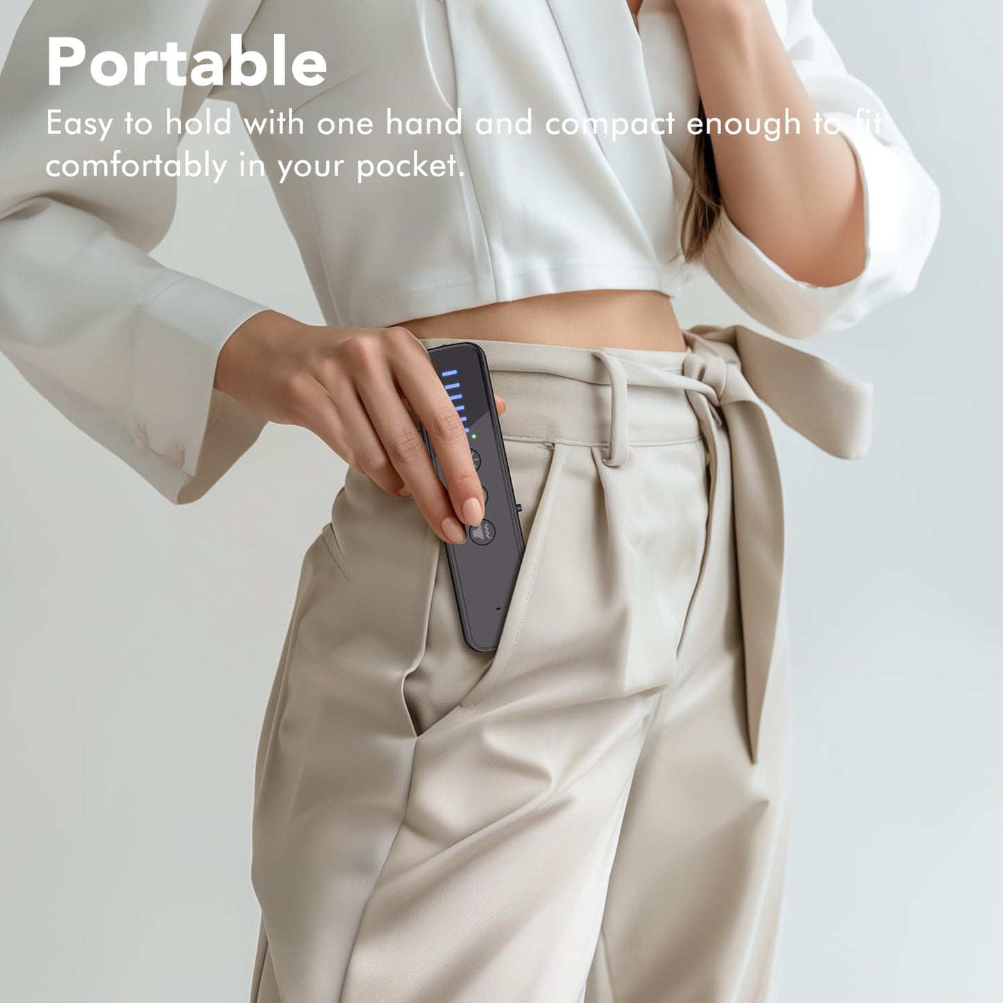 abyliee Upgraded Hidden Camera Detector - AI-Powered Anti-Spy Device, GPS Tracker & Bug Detector, Portable RF Signal Scanner for Hotels, Travel, Home & Office (Black)