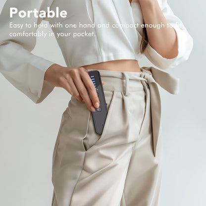 abyliee Upgraded Hidden Camera Detector - AI-Powered Anti-Spy Device, GPS Tracker & Bug Detector, Portable RF Signal Scanner for Hotels, Travel, Home & Office (Black)