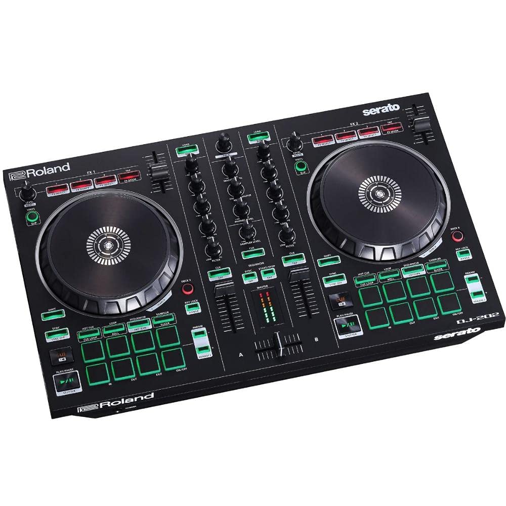 Roland DJ-202 2-Channel Serato DJ Controller with Drum Machine
