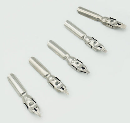 Plotube Calligraphy Pen Set – Includes Wooden Dip Pen, Antique Brass Holder, 11 Nibs, 7 Colors Ink Bottles and Beginner's Manual