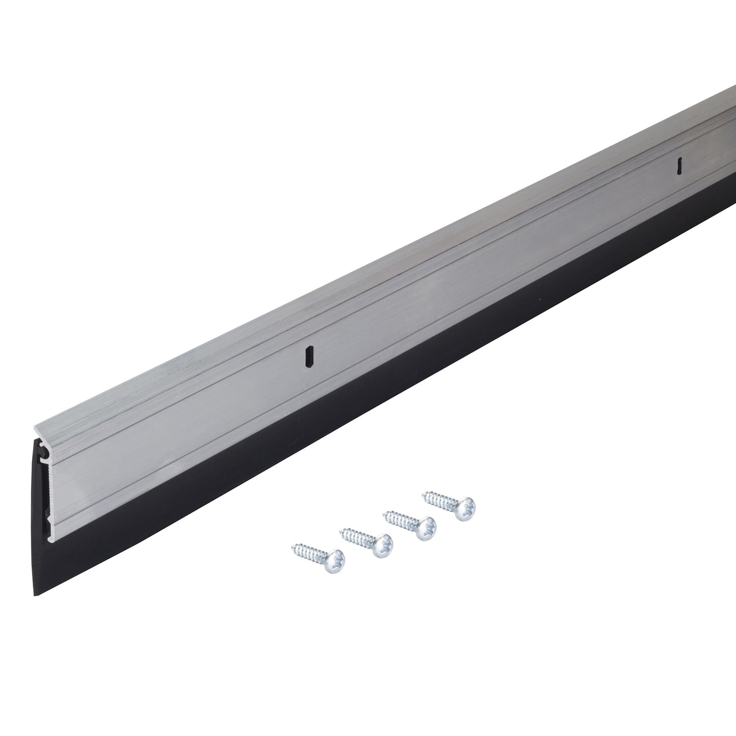 M-D Building Products 68247 All-Season Door Sweep, Heavy Duty Aluminum, Ideal for Residential & Commercial Use, Easy Installation with Heavy Rubber Seal, Ensure Comfort and Security (36 Inch, Silver)