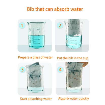 Muslin Baby bibs 6-Pack and Teething Toys 6-Pack Made with 100% Organic Cotton, Absorbent and Soft For Baby girl