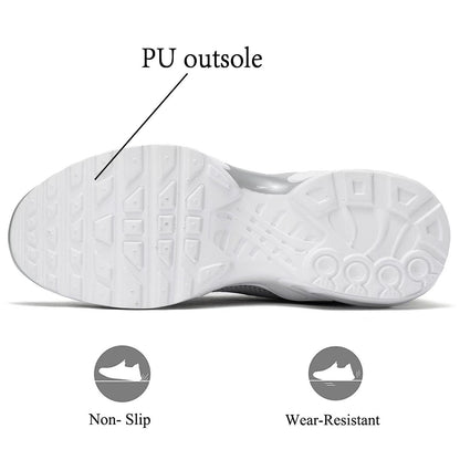 Men's Fashion Sneaker Non Slip Air Running Shoes for Men Athletics Sport Trainer Tennis Basketball Shoes White