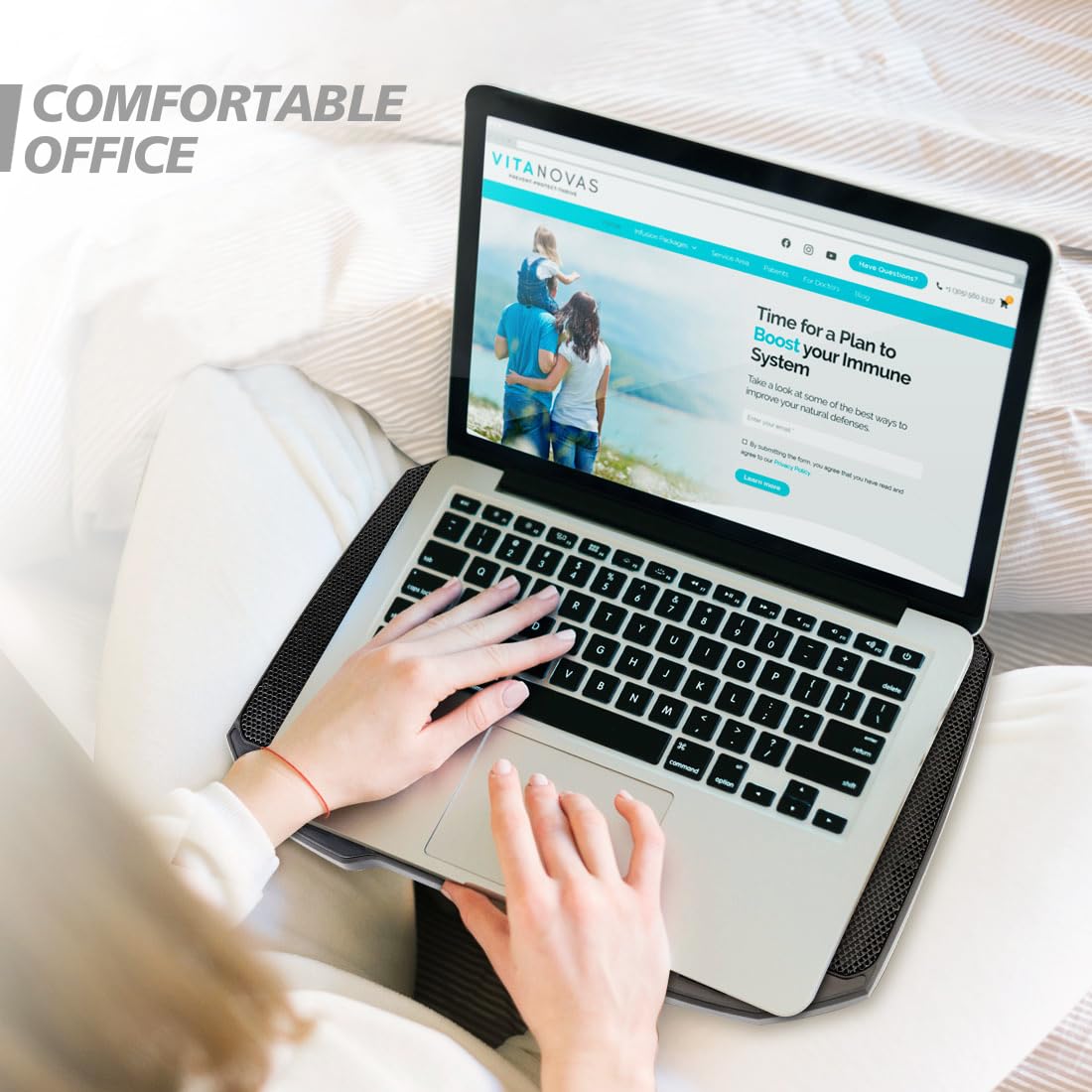 AIMIUZI Laptop Cooling Pad Laptop Cooler Stand, Laptop Fan Cooling Pad for 12-15.6 Inch Laptop Notebooks, 5 Quiet Fans, 5 Angle Adjustable Laptop Cooling Stand (Black)