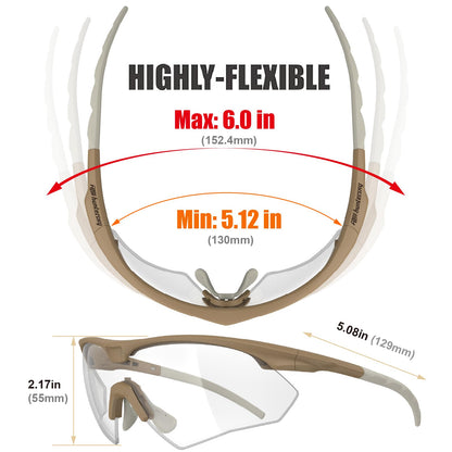 HTS HUNTERSKY S53 anti fog Tactical Shooting Range Safety Glasses Ballistic eye protection Hunting Airsoft Riding Pickleball lab chemistry goggles