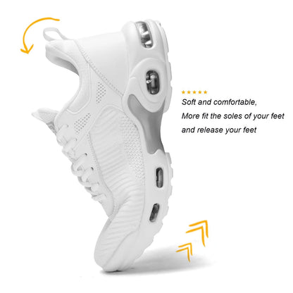 Men's Fashion Sneaker Non Slip Air Running Shoes for Men Athletics Sport Trainer Tennis Basketball Shoes White