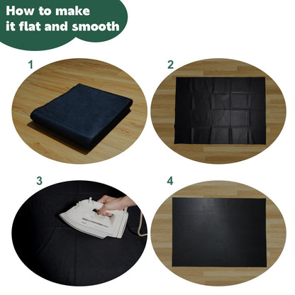 Qintan Drum Rug, Drum Mat with Non-Slip Grip Bottom(4x5.3Ft), Drum Carpet for Noise Reduction, Drum Pad for Jazz Drum & Electric Drum Set, Ideal Gift for Drummers, Drum Accessories, 47x63in, Black