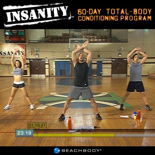 INSANITY Base Kit - DVD Workout, 60 Day Total Body Conditioning Program, Home Gym Bodyweight Exercise Program, No Workout Equipment Needed, Nutrition Guide Included, 10 DVDs