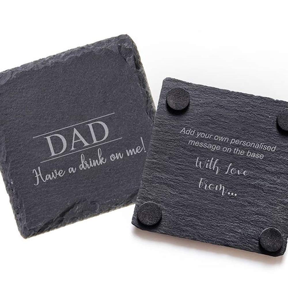 MONKEY SUN 60 Pack 4 x 4 Inch Gorgeous Black Slate Stone Coasters Bulk Square Slate Stone Cup Coaster for Drink Bar Kitchen Home, Handmade Natural Rough Edge, Set of 60