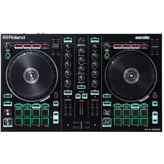 Roland DJ-202 2-Channel Serato DJ Controller with Drum Machine