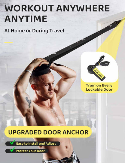 GHB Gymnastic Rings Wooden Gym Rings 1.25" Olympic Rings Adjustable Straps Pull Up Rings Sets for Workout Bodyweight Fitness Training