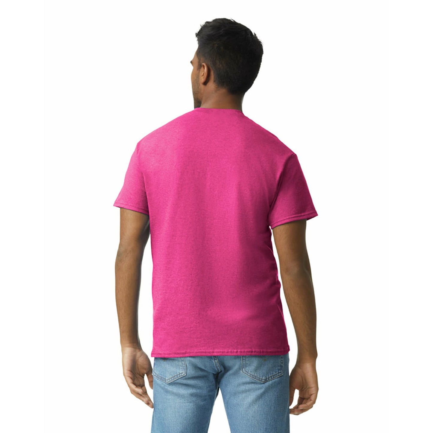 Gildan Adult Ultra Cotton T-Shirt, Style G2000, Multipack, Heliconia (2-Pack), Medium