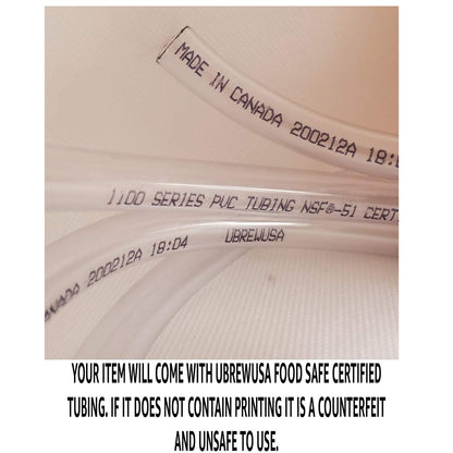 Fermtech - Auto Siphon Mini with 6 Ft of Food Safe Tubing & Clamp - Easy Home Brewing, Winemaking Kit, Complete System for Beer, Wine, Liquid Transfer & Fermentation Tools - Perfect for Small Batches