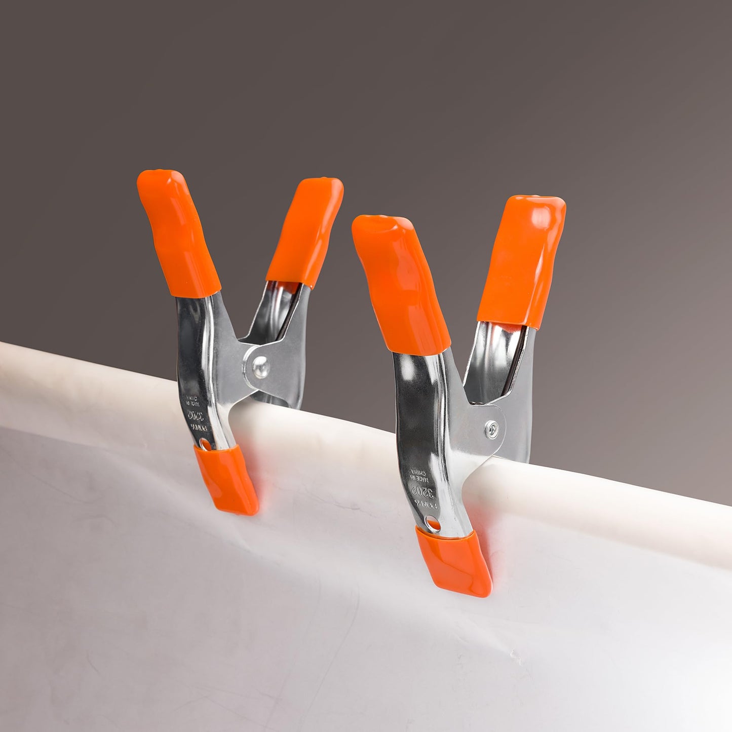 PONY 6-inch, 4-inch Heavy Duty Metal Spring Clamps Set, 2-inch, 1-inch Jaw opening, with Protective Handles and Tips, 10-piece