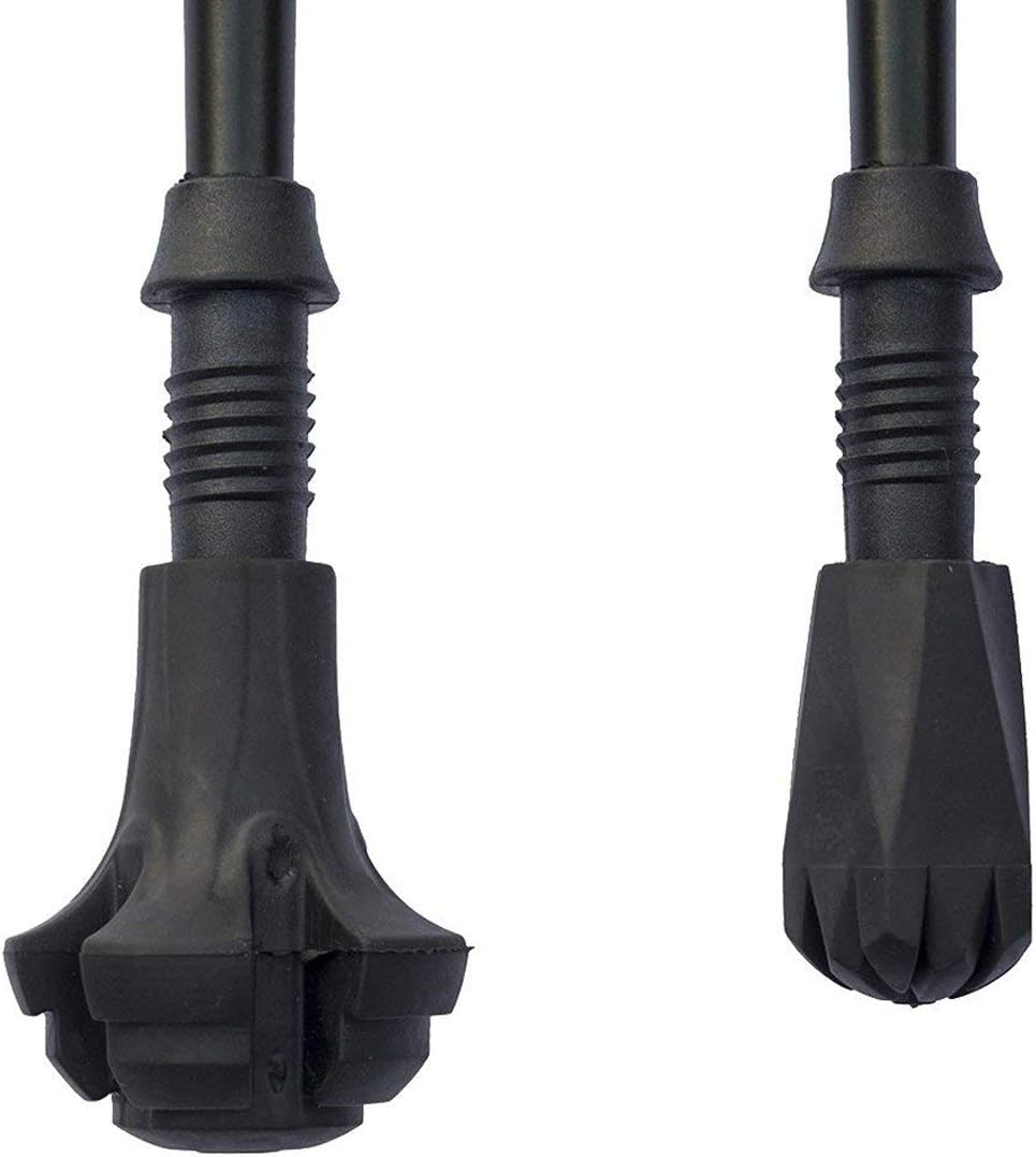 A ALAFEN Replacement Rubber Tips Set for Trekking Pole Walking Hiking Sticks Tips Protectors Mix