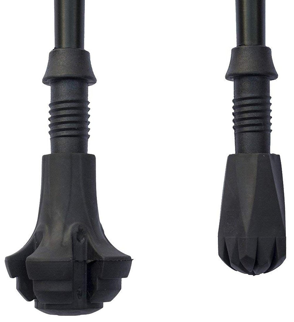 A ALAFEN Replacement Rubber Tips Set for Trekking Pole Walking Hiking Sticks Tips Protectors Mix