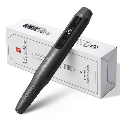 MelodySusie Electric Nail Drill,Cordless Nail File for Acrylic Gel Nails,PC180G 25,000RPM Professional Portable Nail Efile Manicure Pedicure Polishing Tool with Nail Drill Bits,Sanding Bands