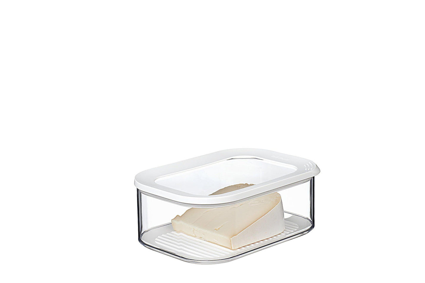 Mepal, MODULA Cheese Box for Cheddar or Mozzarella with Transparent Lid, Airtight, Portable, BPA Free, Holds 68 oz, 1 Count