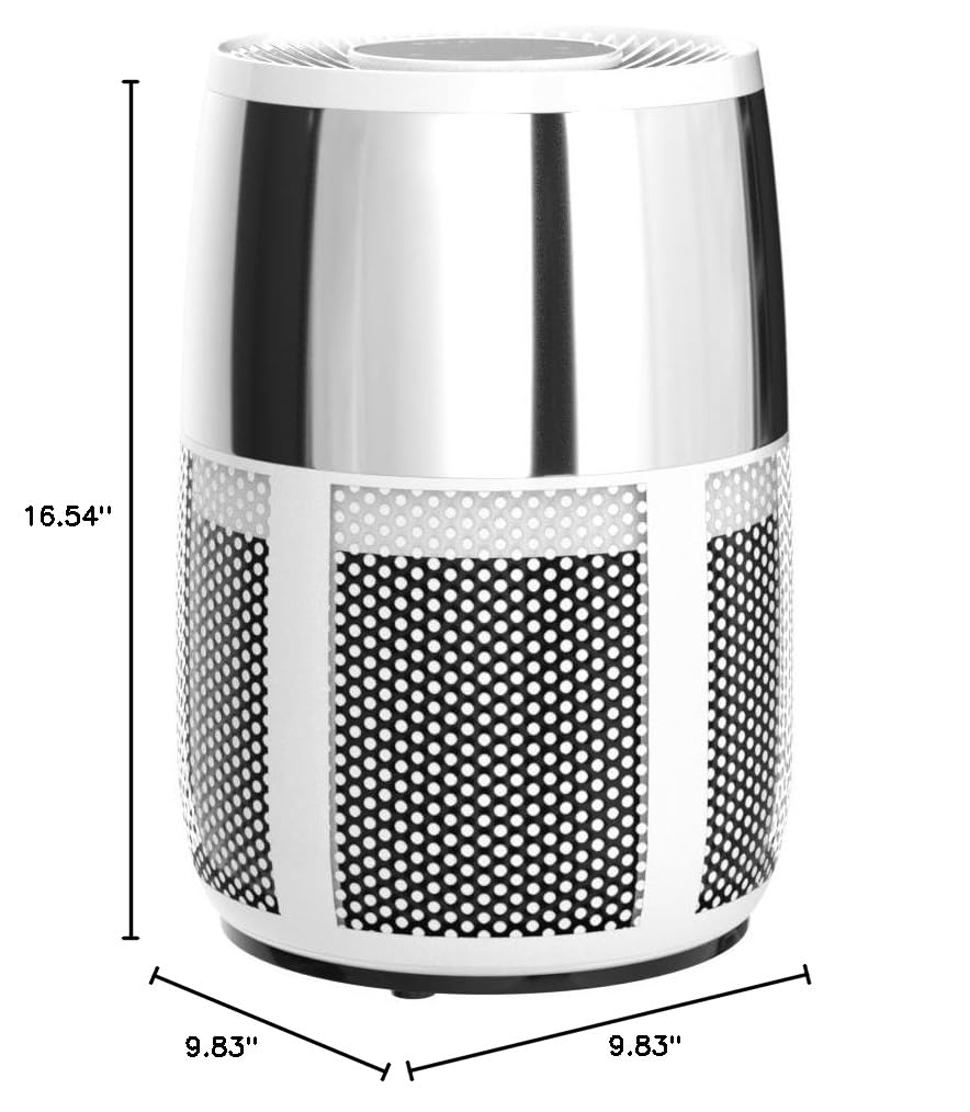 Instant HEPA Quiet Air Purifier, From the Makers of Instant Pot with Plasma Ion Technology for Rooms up to 630ft2; removes 99% of Dust, Smoke, Odors, Pollen & Pet Hair, for Bedrooms & Offices, Pearl