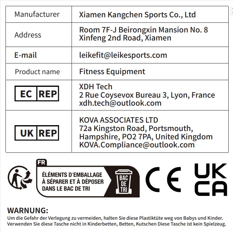 leikefitness Sissy Squat Machine, Deluxe Multi-Function Deep Sissy Squat Bench Workout Station, Leg Exercise Machine for Home Gym (Black-8300)