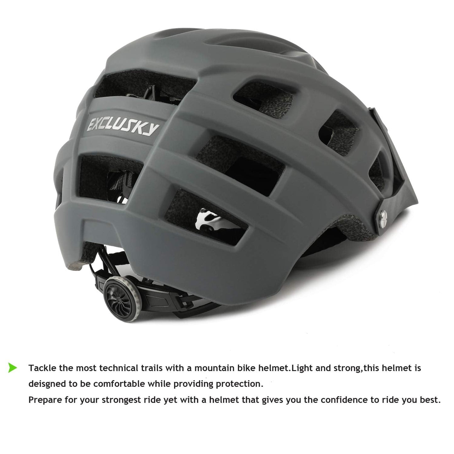 Exclusky Bike Helmet Adults Lightweight Bicycle Helmet Mountain Bike Helmet for Men Women