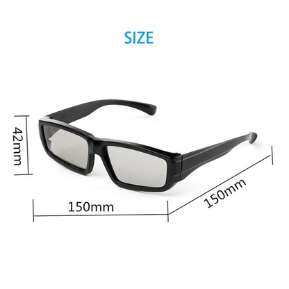 4 Pack Passive Circular Polarized RealD 3D Glasses for Cinema and Passive 3D TVs Projectors, Note: Does Not Work with Active 3D TVs Projectors