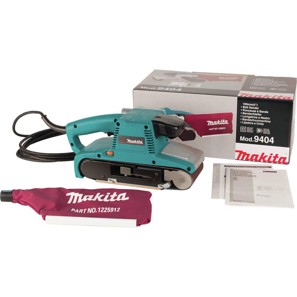 Makita 9404 4" x 24" Belt Sander, with Variable Speed , Blue