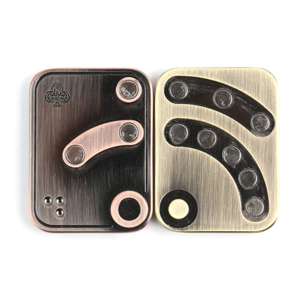 Magnetic Metal Fidget Toys - Metal Poker Queen Fidget Slider Stress Relief Toy, Men's EDC Toy Fidget Toy Haptic Coin, Office Desk Toys Gifts for Boyfriend and Father (Queen)