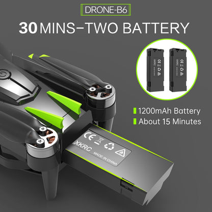 HONIVON Drone with Camera 1080P HD for Beginners, Brushless Motor Drone with 45 Mins Long Flight Time Altitude Hold Obstacle Avoidance RC Quadcopter Toys Gifts For Kids Adults, Green