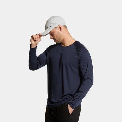 MISSION Cooling UPF Vented Performance Hat - Unisex One Size Cap for Workouts, Golf & Running - Sweat & Water Activated Technology - (Alloy Heather)