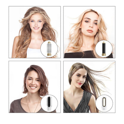 Hair Dryer Brush 5 in 1, Negative Ion Blow Dryer Brush Set Upgrade Hot Air Brush Air Styler Curling Wrap Air Curler, Curling Iron Hair Styling Tools As A Gift for Straight/Curl/Drying/Smoothing