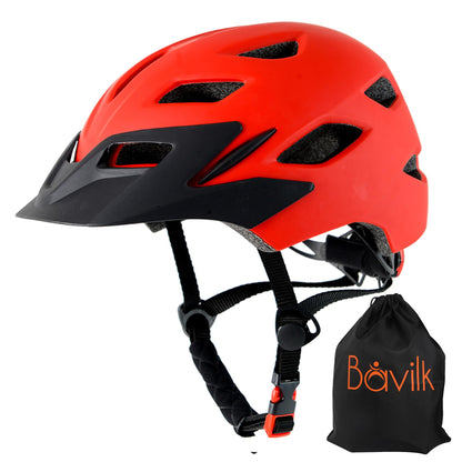 Kids Bike Helmet,Bavilk Kids Boys Girls Bike Helmets with LED Light Detachable Visor Children Youth Teen Multi-Sport for Skating Cycling Scooter Skateboard Adjustable & Lightweight 19.7"-22.4"