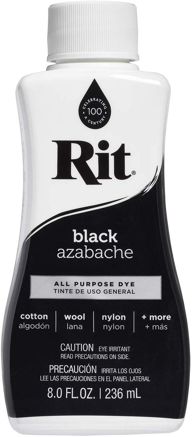 Rit All-Purpose Liquid Dye, 8 Ounce, Black - 2 Pack