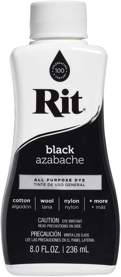 Rit All-Purpose Liquid Dye, 8 Ounce, Black - 2 Pack