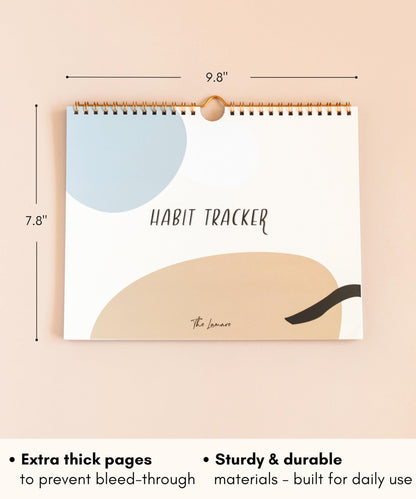 Lamare Habit Tracker Calendar – Premium Daily Habit Tracker Journal and Goal Board, Workout Motivation & Productivity Tool
