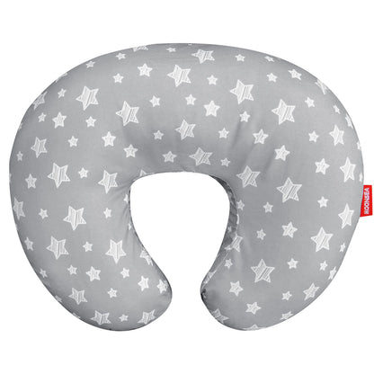 Nursing Pillow Cover for Baby Snug Fits Boppy Nursing Pillows, Super Soft, for Breastfeeding Moms, Grey Star
