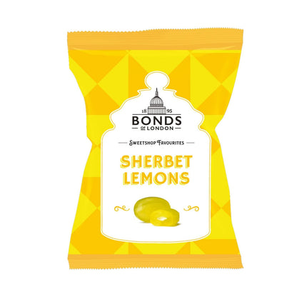 Original Bonds London Sherbet Lemons Bag Lemon Flavored Boiled Sweets With A Sherbet Centre Imported From The UK England British Candy Sweetshop Lemon Sherbets