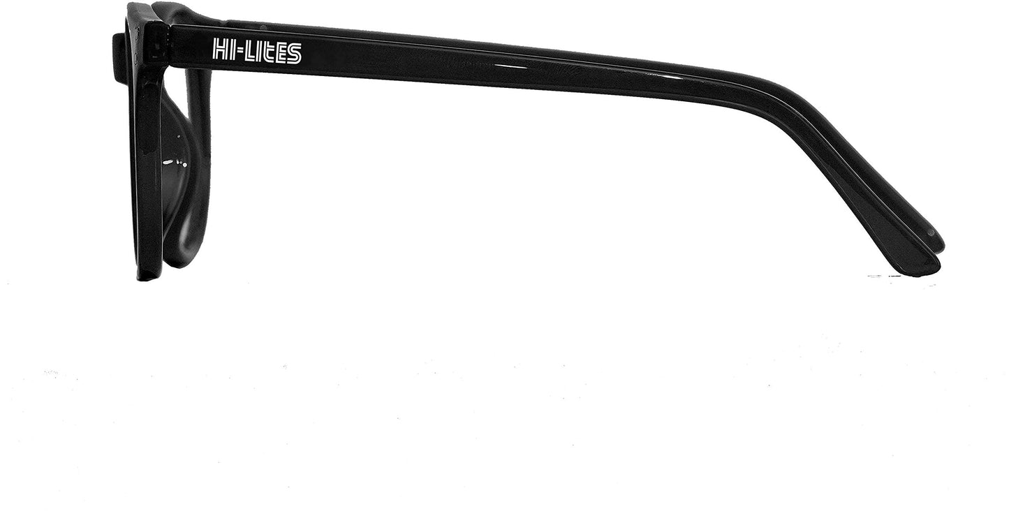 HI-LITES Special Effect Glasses- Smile Effect Lenses (Black)- Designer Style