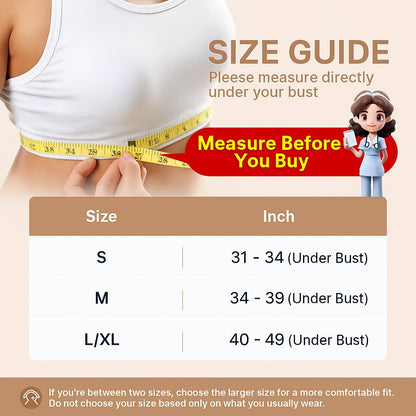 Fit Geno Posture Corrector for Women Invisilite: Invisible Lightweight Back Brace for Neck Shoulder & Upper Back Pain Relief - Improve Posture Correct Hunchback Slouching Under Clothes Medium