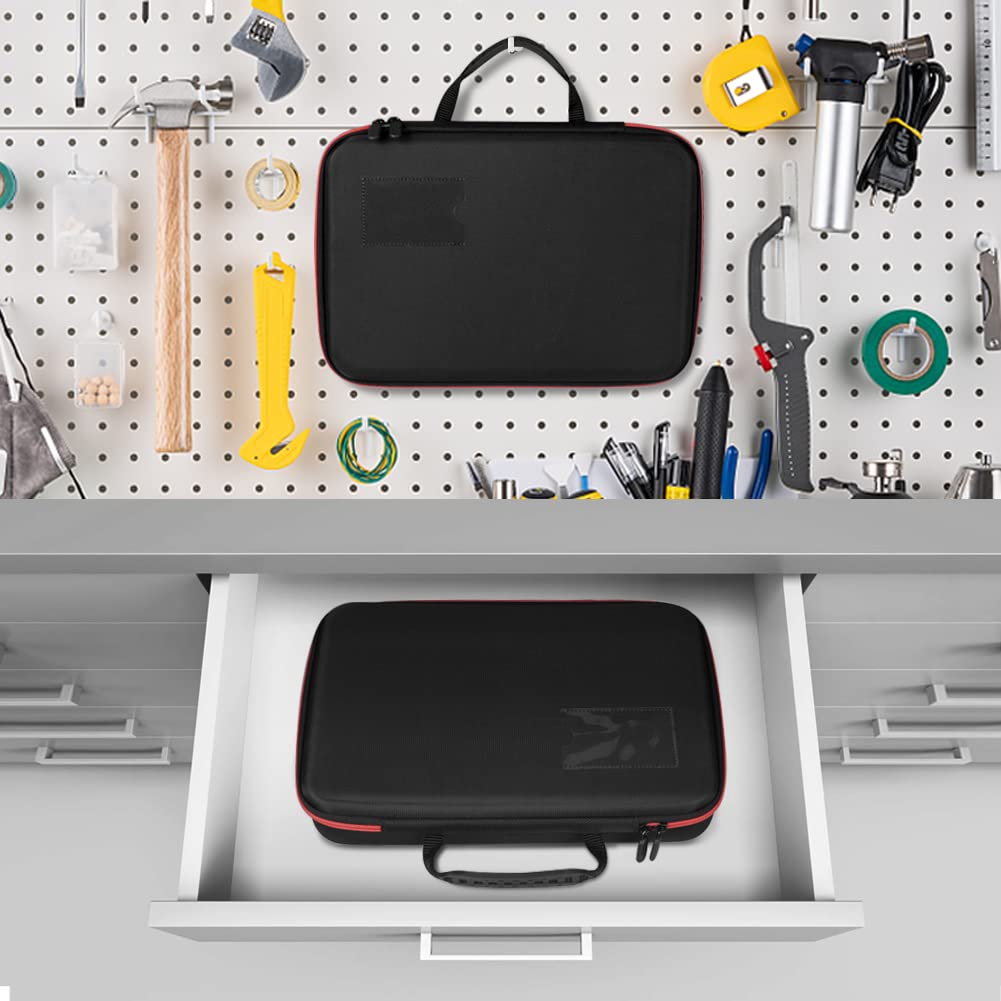 keabys Battery Organizer Storage Holder Case with Tester,Battery Vault Box Container Carrying 9V Keeper for Garage Organization Holds 200+ Batteries AA AAA C D