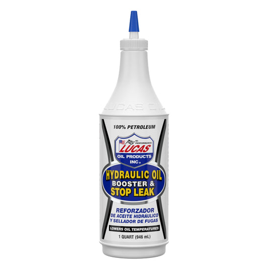 Lucas Oil 10019 Hydraulic Oil Booster and Stop Leak - 1 Quart, White, 32 Ounce