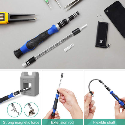 ORIA Precision Screwdriver Set, 86 in 1 Screwdriver Repair Tool Kit, Screwdriver Kit with Portable Bag for Game Console, Tablet, PC, Smartphone, Other Electronics, Blue