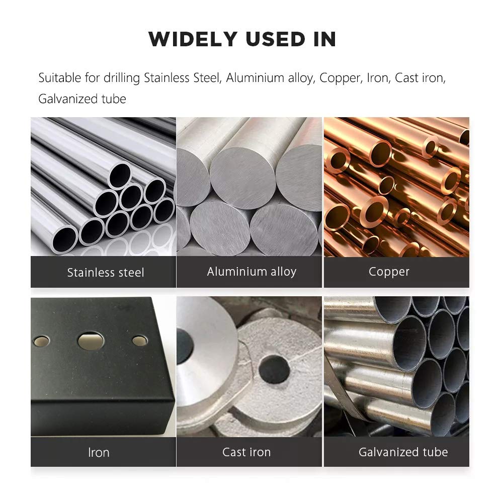 LudoPam 11/64 Inch Cobalt Drill Bit Set, M35 HSS Twist Jobber Length for Hardened Metal, Stainless Steel, Cast Iron, Pack of 10