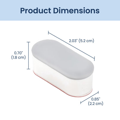 Luxe Bidet 4 Piece Universal Non-Slip Toilet Seat Bumpers with Strong Adhesive